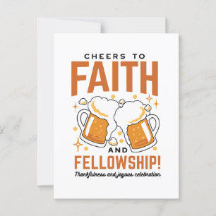 Hoera voor Faith & Fellowship - Oktoberfest T-shir Briefkaart