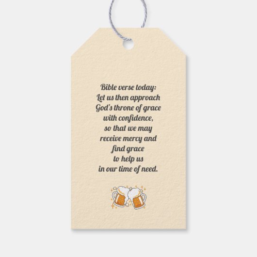 Hoera voor Faith & Fellowship - Oktoberfest T-shir Cadeaulabel (Achterkant)