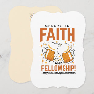 Hoera voor Faith & Fellowship - Oktoberfest T-shir Feestdagenkaart