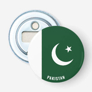 Hoera voor Pakistan! Prachtig patriottisch Button Flesopener