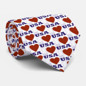 Hoera voor rood, wit en blauw stropdas (Opgerold)