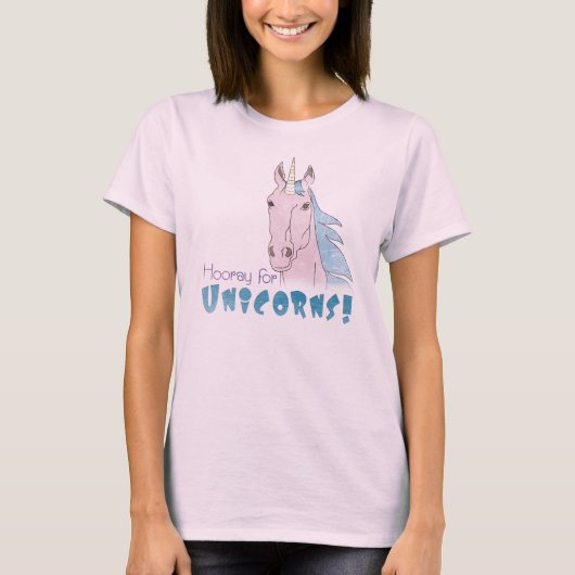 Hoera voor Unicorns T-Shirt (Voorkant)