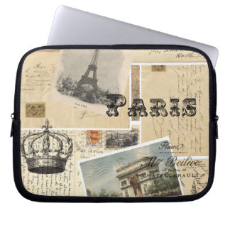 hoes voor Franse Briefkaart collage-laptop