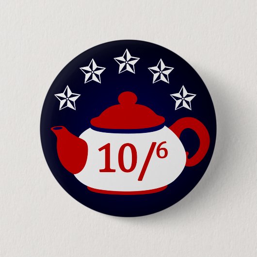 Hoes voor President: Tea Party Button (Voorkant)