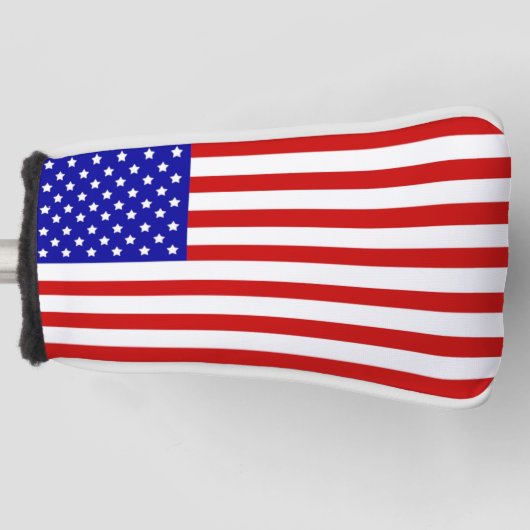 Hoesje Amerikaanse vlag Golf Golfheadcover (Voorkant)
