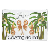 Hoesje-apen rond de loods kussensloop (Achterkant)