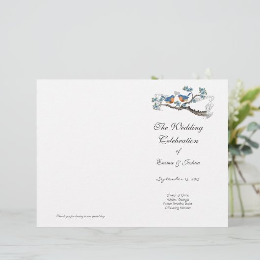 Hoesje  Bluebird Programme (Staand voorkant)