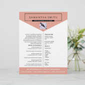 Hoesje brief resumé professionele cv (Staand voorkant)