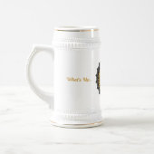 Hoesje Do Beer White and Gold German 22oz Stein Bierpul (Links)