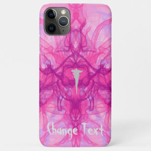 Hoesje door "Jouw tekst wijzigen" met PINK SMOKE -
