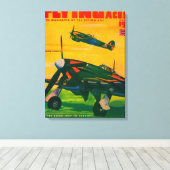 Hoesje Flying Aces Magazine 3 Canvas Afdruk (Insitu (Houten vloer))