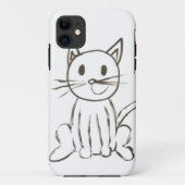 Hoesje gekleurd Kat iPhone 5 (Achterkant)