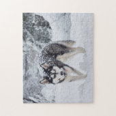 Hoesje in de sneeuw legpuzzel (Verticaal)