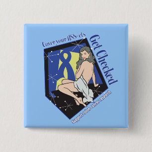 Hoesje Je activa worden gecontroleerd - Colonkanke Vierkante Button 5,1 Cm