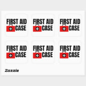 Hoesje Kit First Aid Vierkante Sticker (Vel)