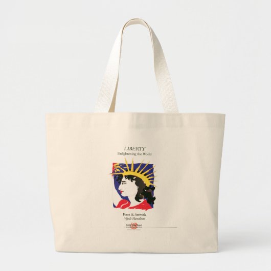 Hoesje-Lady Liberty/Bag Grote Tote Bag (Voorkant)