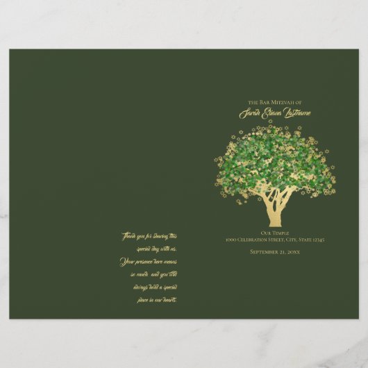 Hoesje Life Mitzvah-programma (Voorkant)