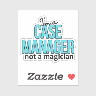 Hoesje Manager Geen Magician Funny Nurse Quote Sticker
