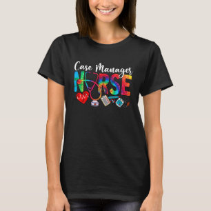 Hoesje Manager Neurse Tie Dye Love Heart Stethosco T-shirt