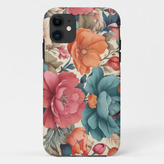 Hoesje-Mate, Apple iPhone 11, Bloemen iPhone 11 Hoesje