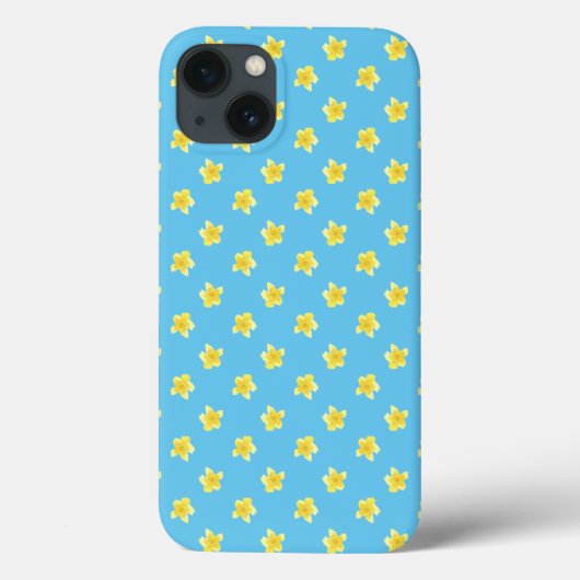 Hoesje-Mate iPad Case: Primroses op Turquoise Case-Mate iPhone Case (Achterkant)