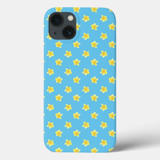 Hoesje-Mate iPad Mini Case: Primroses op Turquoise Case-Mate iPhone Case (Achterkant)