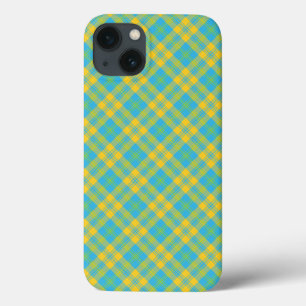Hoesje-Mate iPad Mini Hoesje: Blauw Geel Groen: ge iPhone 13 Hoesje