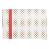 Hoesje met rode en groene poka Dot met kerstmis Kussensloop (Voorkant)
