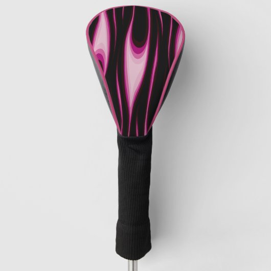 Hoesje met roze Golfkop Golfheadcover (Voorkant)