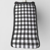 Hoesje met zwarte en witte buffels golfheadcover (Draai 90)