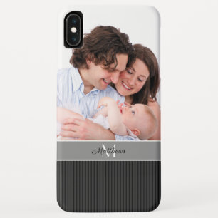  Hoesje: Monogram en foto iPhone XS Max Hoesje