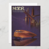  Hoesje motormagazijn, Futuristic City Car (Voorkant / Achterkant)