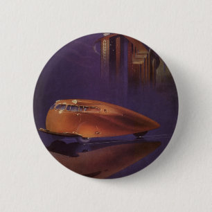  Hoesje motormagazijn, Futuristic City Car Ronde Button 5,7 Cm