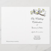 Hoesje programma voor vogelgeel en grijs (Voorkant)