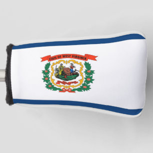 Hoesje Putter met vlag van de staat West Virginia Golfheadcover