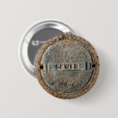 Hoesje rioolmangat ronde button 5,7 cm (Voorkant /achterkant)