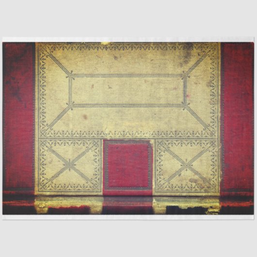 Hoesje rood boek tissuepapier (Voorkant)