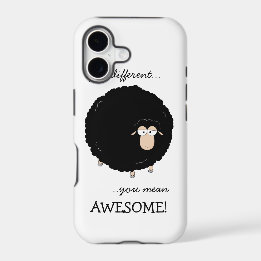 Hoesje ter illustratie van zwarte schapen