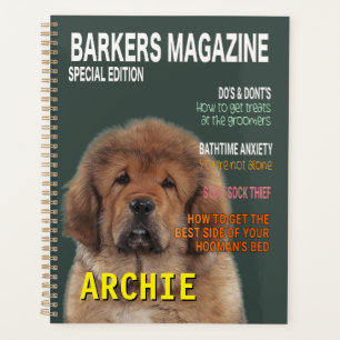 Hoesje Tibetan Mastiff Parody Magazine Planner