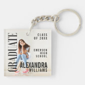 Hoesje Trendy Magazine geïnspireerd Afstuderen Sle Sleutelhanger (Achterkant)