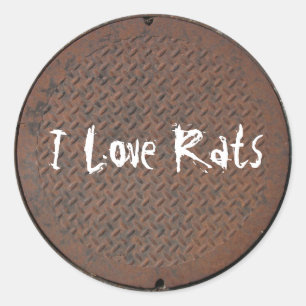 Hoesje uit mangat ronde sticker