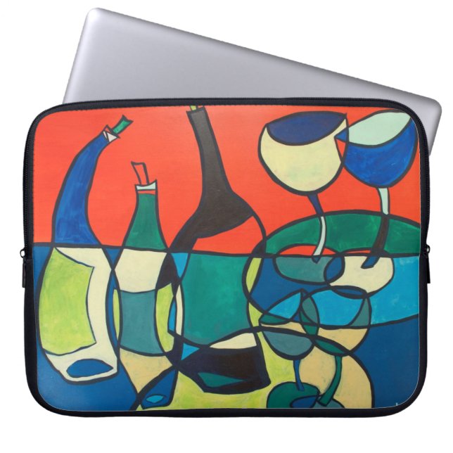 Hoesje uw computer in WIJN Laptop Sleeve (Voorkant)