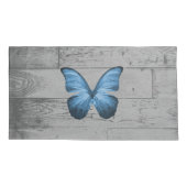 Hoesje van de blauwe vlinder kussensloop (Achterkant-Links)