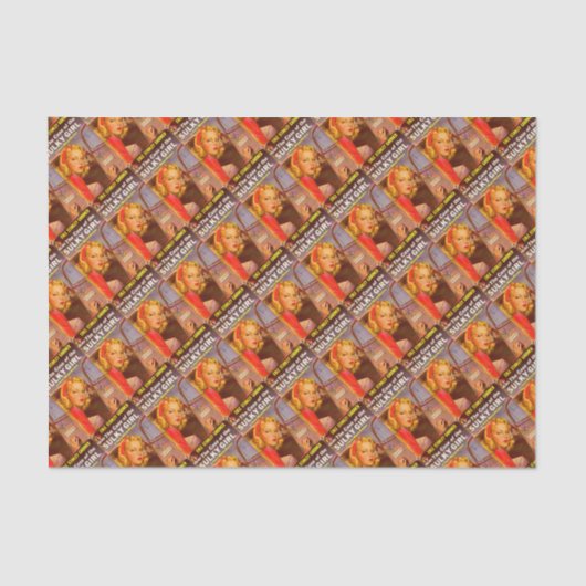 Hoesje van de cover van het Sulky Girl-boek Tissuepapier (Voorkant)