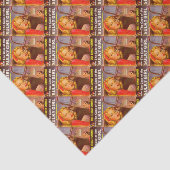 Hoesje van de cover van het Sulky Girl-boek Tissuepapier (Detail)