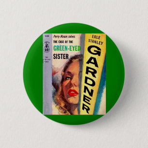 Hoesje van de groene zuster ronde button 5,7 cm