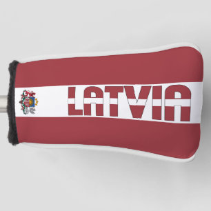 Hoesje van de Letse vlag: een groots patriottisch  Golfheadcover