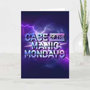Hoesje van de manische maandag / gevouwen kaart
