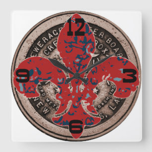Hoesje van de watermeter vierkante klok