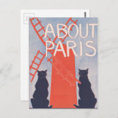  Hoesje van het Boek van Parijs Briefkaart (Voorkant / Achterkant)